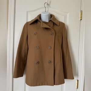 J.Crew Petite Small Wool Peacoat with Thinsulate – Camel Brown